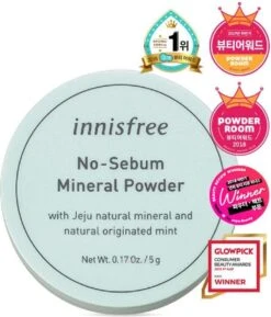 Innisfree NO SEBUM Mineral Face Powder - Setting Powder - Korean Beauty - New 2022 - Matterend Effect - Verminderd Glans - All Skin Types - Neutralizes Shine T-Zone