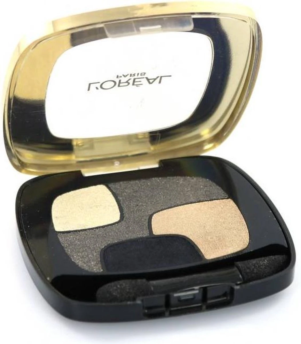 L'Oréal Paris Color Riche Quad Eyeshadow P14 Golden Black 4 L'Oréal Paris Color Riche Quad Eyeshadow P14 Golden Black - Afbeelding 2