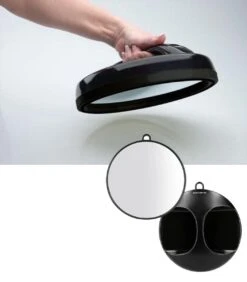 Femas Handspiegel - Hand Mirror - Kappersspiegel - 29 Cm Rond - Zwart -Cosmetica Korting Winkel 1052x1200 9