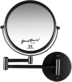 Make-up Wandspiegel Knikarm Mat Zwart - 5x Vergroting 20cmØ -Cosmetica Korting Winkel 1061x1200 1