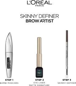 L’Oréal Paris Brow Artist Skinny Definer Wenkbrauwpotlood - 101 Blonde - Ultradun -Cosmetica Korting Winkel 1064x1200 7