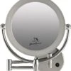 Metalen Verlichte Wand Knik Arm Badkamer LED Spiegel Chroom, Dubbelzijdig Verlicht, 7x Vergroting 22cm Doorsnee, Inculsief 4x AA Batterijen En Stroomkabel(USB). 1 Metalen Verlichte Wand Knik Arm Badkamer LED Spiegel Chroom, Dubbelzijdig Verlicht, 7x Vergroting 22cm Doorsnee, Inculsief 4x AA Batterijen En Stroomkabel(USB). -Cosmetica Korting Winkel 1073x1200 4