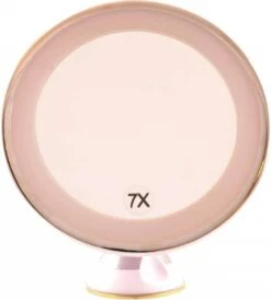 Gérard Brinard Verlichte Spiegel Zuignap LED Spiegel Incl. Batterij & USB Kabel - 7x Vergroting - Ø17cm -Cosmetica Korting Winkel 1081x1200 3