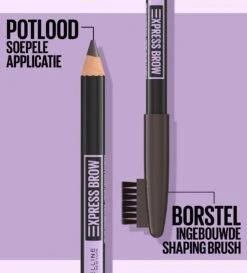 Maybelline New York - Express Brow Shaping Pencil - 05 Deep Brown - Bruin Wenkbrauwpotlood En Borstel -Cosmetica Korting Winkel 1086x1200 4