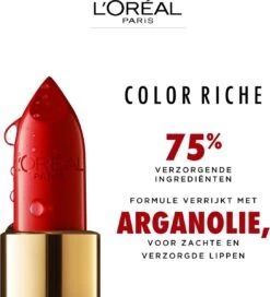 L’Oréal Paris Lippenstift Color Riche Satin - 125 Maison Marais Rood -Cosmetica Korting Winkel 1088x1200 2