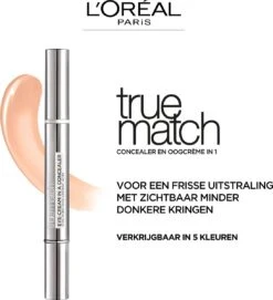 L’Oréal Paris True Match Touche Magique Concealer - N3-5 Natural Beige -Cosmetica Korting Winkel 1093x1200 1