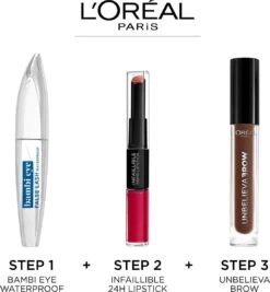 L’Oréal Paris Bambi Eye By False Lash Waterproof Mascara - Zwart -Cosmetica Korting Winkel 1112x1200 2