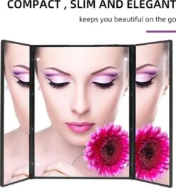 Spiegel Met LED Verlichting - Make-upspiegel - Zwart -Cosmetica Korting Winkel 1124x1200 6