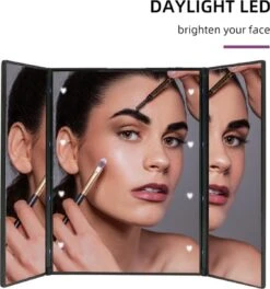 Spiegel Met LED Verlichting - Make-upspiegel - Zwart -Cosmetica Korting Winkel 1124x1200 7