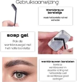 Merkloos Wenkbrauwgel Soap Gel Wenkbrauw Soap Gel Brow Soap Perfect Brows Soap Eyebrow Gel -Cosmetica Korting Winkel 1125x1200 10