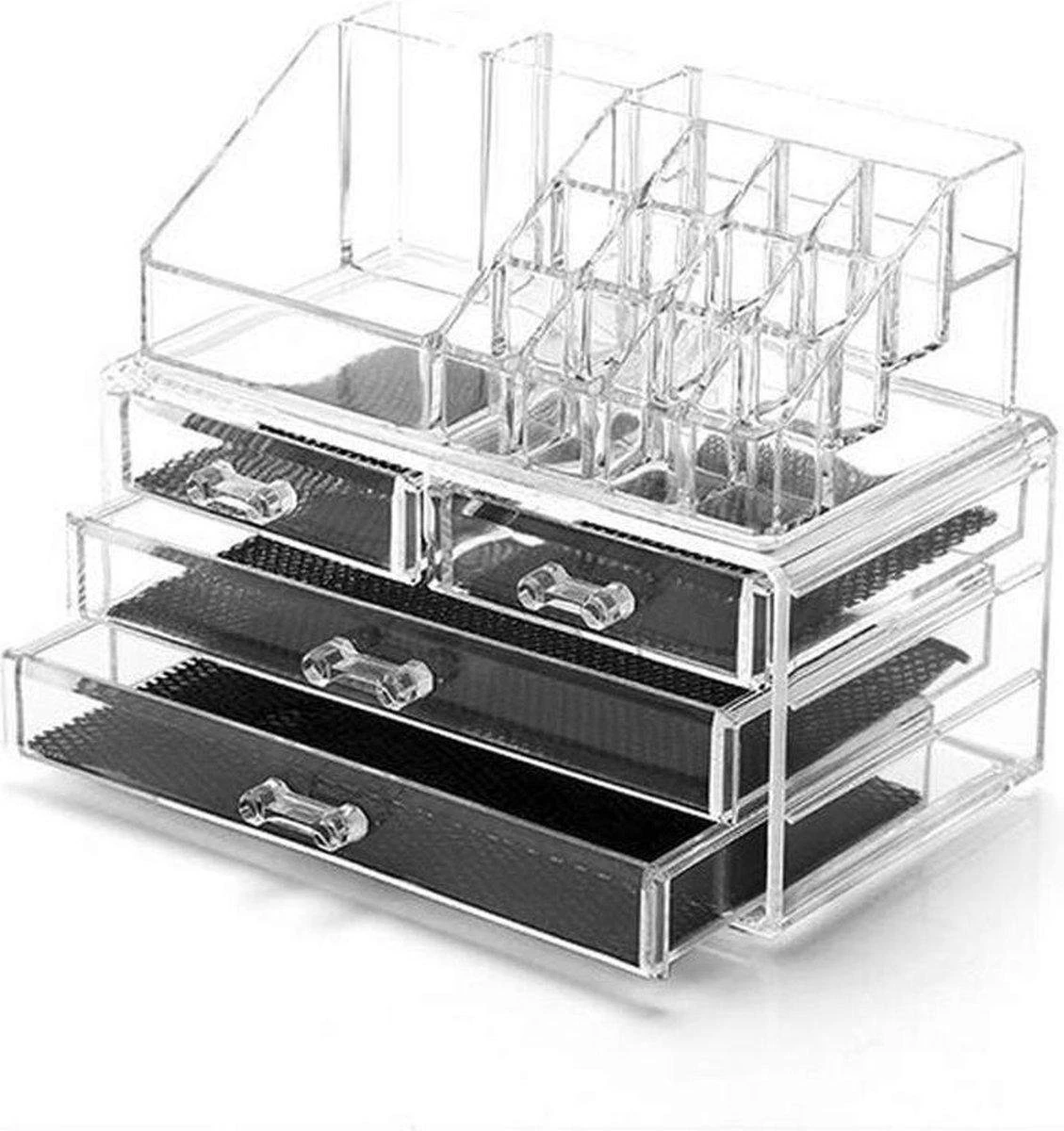 Merkloos Make-up Organizer - Tweedelig - Cosmetica Opbergdoos 7 Merkloos Make-up Organizer - Tweedelig - Cosmetica Opbergdoos - Afbeelding 5