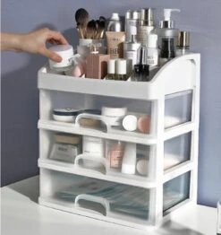 Without Lemon - Make Up Organizer - Opbergdoos Met 3 Lades - Cosmetica - Beauty - Sieraden - Opbergvakken - Cadeau Tip - Wit -Cosmetica Korting Winkel 1130x1200 4