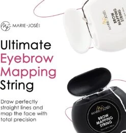 Marie-José & Co Brow Mapping String Set - Zwart & Witte Draad + 10 Vingerbeschermers - Perfect Wenkbrauwen Aftekenen Met Voorgekleurde Draad - Alternatief Voor Wenkbrauwsjablonen -Cosmetica Korting Winkel 1137x1200 10