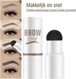 Merkloos Wenkbrauw Stempel – Brow Stamp – Stempelset – Make Up – Bruin – Incl. 34 Sjablonen – Incl. Wenkbrauw Borstel – Waterproof - Herbruikbaar - Cadeau Voor Haar -Cosmetica Korting Winkel 1153x1200 4