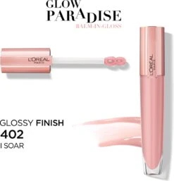 L'Oréal Paris Glow Paradise Balm In Gloss - 402 I Soar - Transparant Roze - Volumegevende Lipgloss - 7 Ml -Cosmetica Korting Winkel 1154x1200 11
