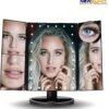 Make-Up Spiegel Met LED Verlichting - Zwart - Vergrootspiegels - Cosmetica/ Visagie Spiegel - 180° Draaibaar - Werkt Op AAA Batterijen én USB - Inclusief USB Kabel -Cosmetica Korting Winkel 1157x1200 2