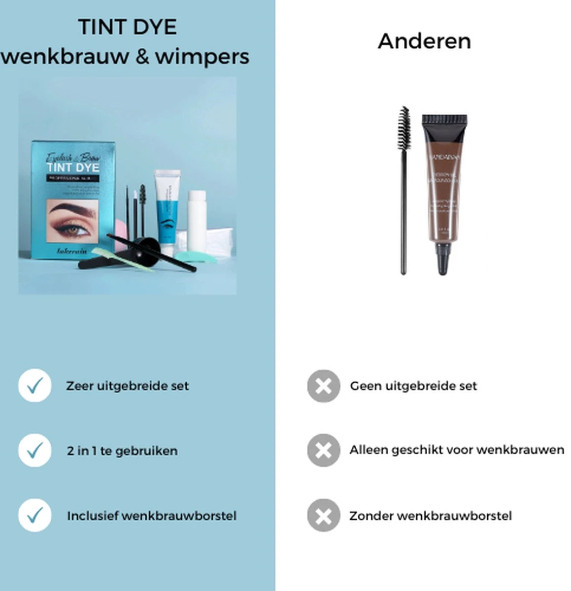 2 In 1 - Henna Wenkbrauwverf En Wimperverf - Bruin - Henna Brows - DIY Henna Brows Kit - Starterspakket Met Vele Extra's - 30 Ml 8 2 In 1 - Henna Wenkbrauwverf En Wimperverf - Bruin - Henna Brows - DIY Henna Brows Kit - Starterspakket Met Vele Extra's - 30 Ml - Afbeelding 6