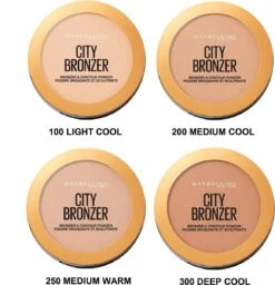 Maybelline City Bronzer Bronzer & Countour Powder - 250 Medium Warm - Bronzing En Contouring Poeder -Cosmetica Korting Winkel 1160x1200 1