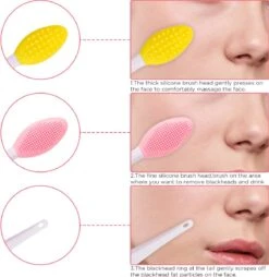 Merkloos Lip Scrub Borstel Set 4-delig - Mee Eters Verwijderen – Gezichtsreiniger – Gezichtsborstel Blackhead Remover -Cosmetica Korting Winkel 1166x1200 3