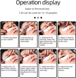 Flora Ruby - Wimper & Wenkbrauw Lifting Set 2 In 1 - Professionele 2 In 1 Lash Lift & Brow Lamination Kit - Permanente Wimperkruller -Cosmetica Korting Winkel 1167x1200 10