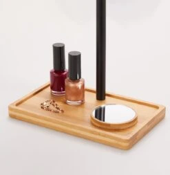 Lanaform - Bamboo Mirror - Oplaadbare Staande Spiegel ×1 · ×3 - Elegant Design Van Bamboe Met Zwarte Poedercoatingafwerking - Ledlampen Met Lange Levensduur -Cosmetica Korting Winkel 1172x1200 7