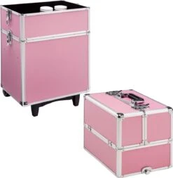 TecTake Cosmetica Koffer Met 3 Etages - Roze - Make-up Koffer -Cosmetica Korting Winkel 1172x1200 8
