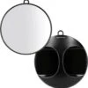 Femas Handspiegel - Hand Mirror - Kappersspiegel - 29 Cm Rond - Zwart -Cosmetica Korting Winkel 1174x1200 14