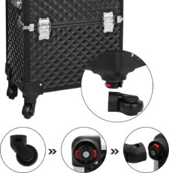 Merkloos Trolley, Make-up Koffer, Cosmetische Koffer, Voor Nageldesign, Make-up Organizer, Koffer Met Draagtas, Zwart JHZ04B 14 Merkloos Trolley, Make-up Koffer, Cosmetische Koffer, Voor Nageldesign, Make-up Organizer, Koffer Met Draagtas, Zwart JHZ04B -Cosmetica Korting Winkel 1177x1200 9