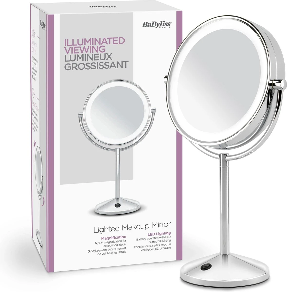 BaByliss Lighted Makeup Mirror 9436E - Make Up Spiegel 8 BaByliss Lighted Makeup Mirror 9436E - Make Up Spiegel - Afbeelding 6