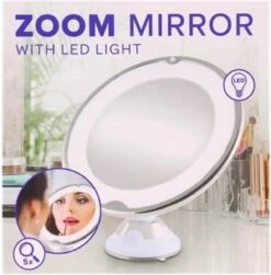 Make Up Spiegel- Led Verlichting - Vergroting 5x -Cosmetica Korting Winkel 1182x1200 8