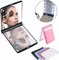 Compacte Make-up Spiegel- LED Mirror- Inklapbaar Met Verlichting- Draagbare Mini Make-up Spiegel -Cosmetica Korting Winkel 1183x1200 16