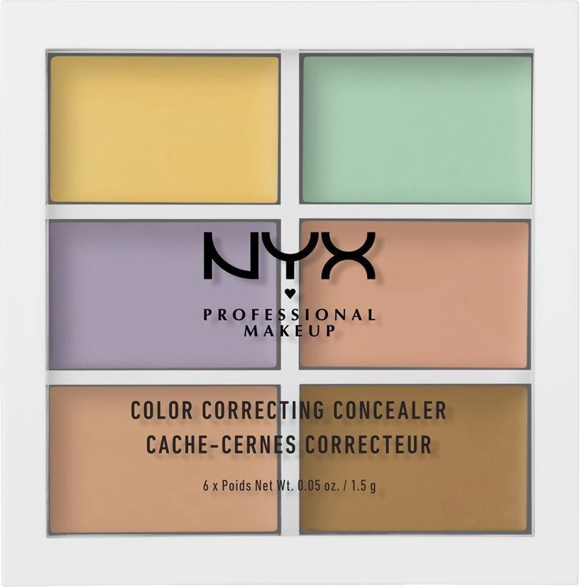 NYX Professional Makeup - 3C Palette - Color Correcting Concealer 3 NYX Professional Makeup - 3C Palette - Color Correcting Concealer