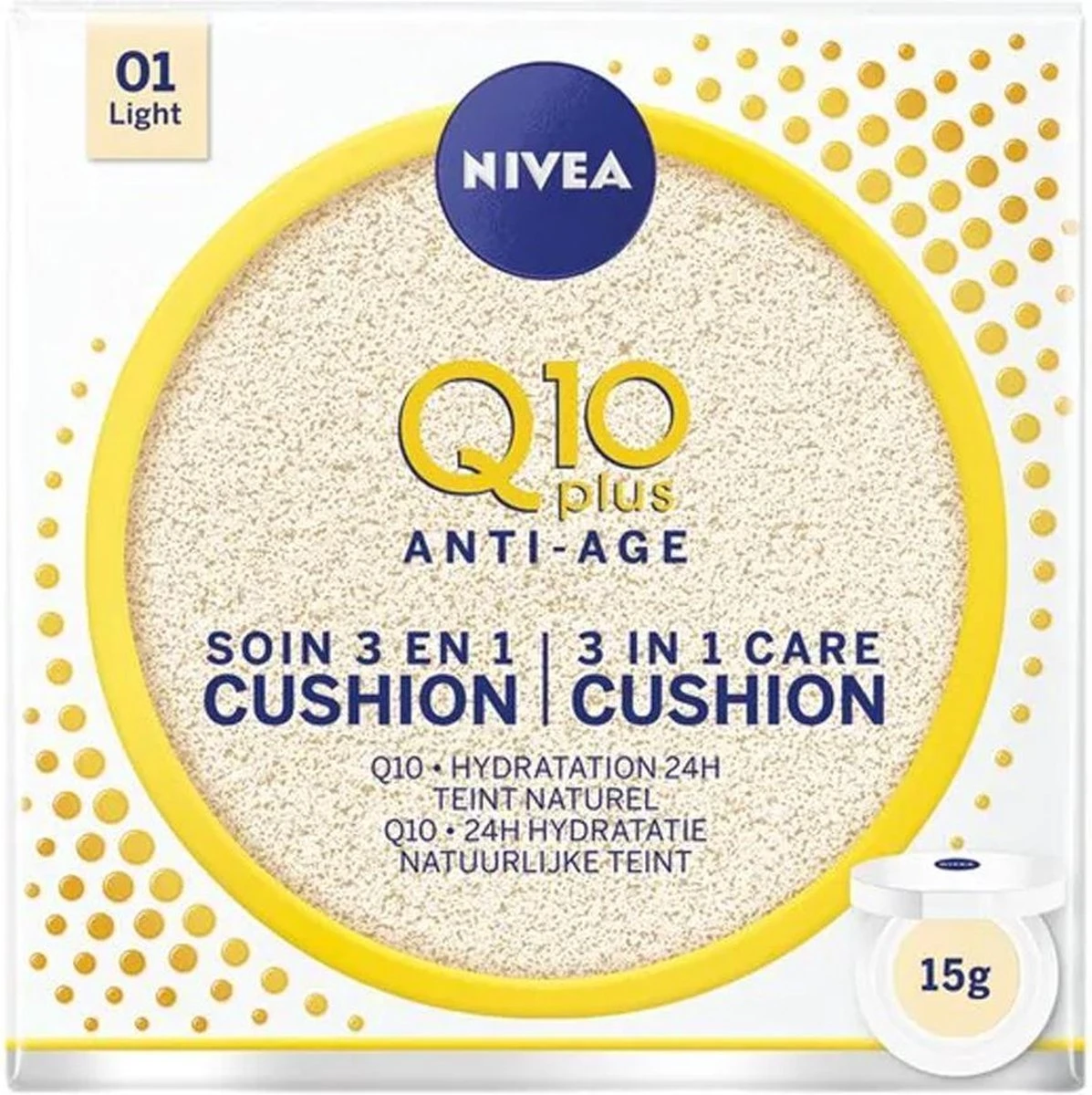 Nivea Q10 Plus Anti-Age 01 Light 3-in-1 Care Cushion - 15 Gr 3 Nivea Q10 Plus Anti-Age 01 Light 3-in-1 Care Cushion - 15 Gr