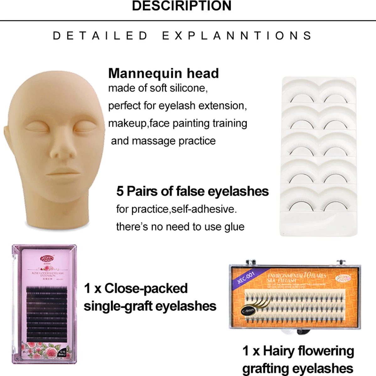 Lashes & More | Wimperextensions Starters Pakket + Luxe Nano Mister | Oefenset Voor Beginnend Wimperstylist | Lash Kit | Oefen Wimper Set 6 Lashes & More | Wimperextensions Starters Pakket + Luxe Nano Mister | Oefenset Voor Beginnend Wimperstylist | Lash Kit | Oefen Wimper Set - Afbeelding 4