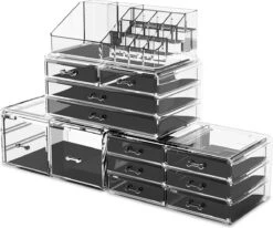 Make-up Cosmetische Organizer Opbergladen Display Dozen Case Met Laden (12D, Transparant) -Cosmetica Korting Winkel 1200x1000 5