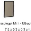 Tasspiegel - Mini - Ultraplat - Zwart - Afmeting: 7,8 X 5,3 X 0,3 Cm -Cosmetica Korting Winkel 1200x1008 1
