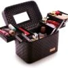 Make Up Koffer En Organizer - Beautycase Met Spiegel - Dames - Cosmetica En Visagie - Zwart -Cosmetica Korting Winkel 1200x1029 9