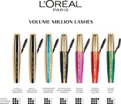 L’Oréal Paris - Volume Million Lashes - Zwart - Volume Mascara - 10.7 Ml -Cosmetica Korting Winkel 1200x1032