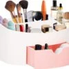 Springos Make Up Organizer - Meerdere Vakken - Lade Kast - Wit/Roze -Cosmetica Korting Winkel 1200x1033 6