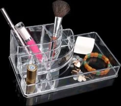 Five® Make Up Organiser Transparant - Transparant - Sorteervakken -Cosmetica Korting Winkel 1200x1049 3