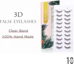 EMEDA 3D Nepwimpers – 10 Paar - Natuurlijke Valse Wimpers - Make-Up Eyelashes -Cosmetica Korting Winkel 1200x1051 1