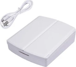 Merkloos Make-up Organizer Met Spiegel En LED Van METU-Online - Make Up Opberger - Make Up Spiegel Met Led Lamp - Makeup Opbergdoos - Make-up Spiegel Wit - Make Up Spiegel Met Verlichting En Usb - Make Up Koffer - Make Up Tafel - Make Up Organizer -Cosmetica Korting Winkel 1200x1058 3