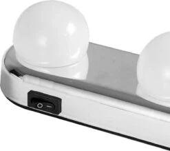 Merkloos Deluxe Make Up Spiegelverlichting – Met Zuignap - Hollywood Spiegel Lampen – Wit Licht – Led Lamp - Spiegellamp – Schilderijverlichting – Visagie Spiegel – Spiegel Licht – Sfeerverlichting – Werkt Op AA-Batterijen -Cosmetica Korting Winkel 1200x1065 4