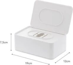 Yamazaki Bakje Voor Vochtige Doekjes - Wit - Met Deksel -Cosmetica Korting Winkel 1200x1073 4