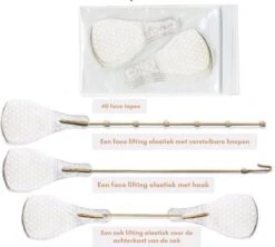 Face Lift Tape - Licht Haar - Facelift Zonder Chirurgie - Instant Eyes, Face And Neck Lift - Blond/wit/licht Haar - 40 Stuks - Transparent -Cosmetica Korting Winkel 1200x1077 4