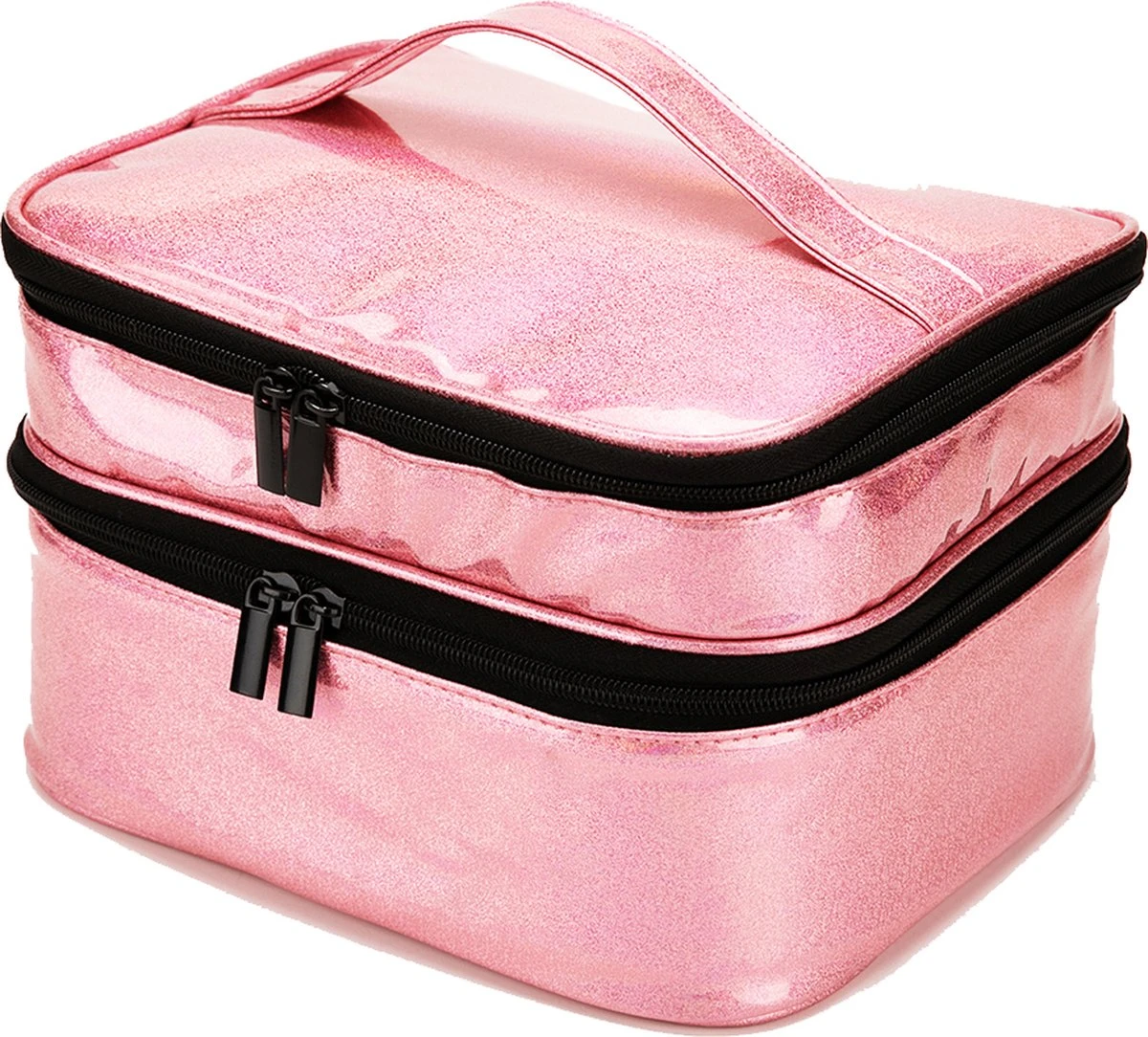 YONO Nagellak Tas - Nagelkoffer Beautycase - Cosmetica Koffer - Manicure Organizer - Roze 3 YONO Nagellak Tas - Nagelkoffer Beautycase - Cosmetica Koffer - Manicure Organizer - Roze