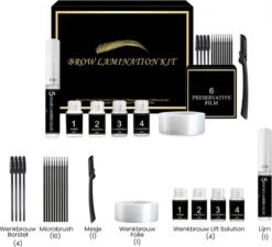 BluGo Brow Lamination Kit - Lash Lift - Wenkbrauwgel - Wimperlifting Set - Brow Soap - Eyelash Lift - Wimperverf - Brow Gel - Starterkit -Cosmetica Korting Winkel 1200x1095 5