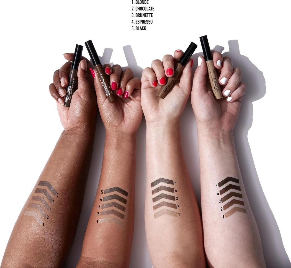 NYX Professional Makeup Tinted Brow Mascara - Espresso TBM04 - Wenkbrauwgel - 6,2 Gr 4 NYX Professional Makeup Tinted Brow Mascara - Espresso TBM04 - Wenkbrauwgel - 6,2 Gr - Afbeelding 2