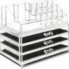Merkloos Make-up Organizer, Make Up Opberger, 3 Laden, Opbergdoos, Make-up Bewaardoos -Cosmetica Korting Winkel 1200x1109 1