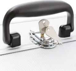 AREBOS Cosmetica Koffer - Beauty Case - Cosmetica Trolley - 15 L - Zilber -Cosmetica Korting Winkel 1200x1116 11